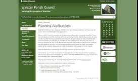 
							         Planning | Winster Parish Council								  
							    