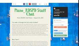 
							         Plano_RDSPD Staff Chat | Smore Newsletters								  
							    