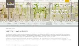 
							         Plant Sciences | J.R. Simplot Company								  
							    