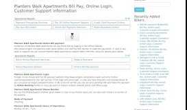 
							         Planters Walk Apartments Bill Pay, Online Login, Customer Support ...								  
							    