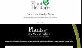 
							         Plants of the World online portal launched – Collection Holder News								  
							    