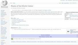 
							         Plants of the World Online - Wikipedia								  
							    