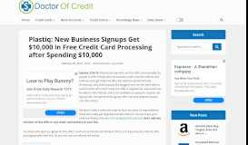 
							         Plastiq: New Business Signups Get $10,000 in Free Credit Card ...								  
							    