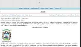 
							         PLASU Admission List 2018/2019 | Check Here - South African Music ...								  
							    
