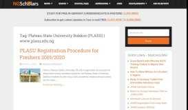 
							         Plateau State University Bokkos (PLASU) | www.plasu.edu.ng ...								  
							    