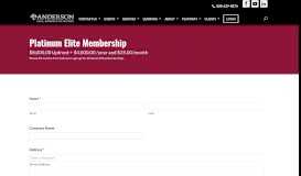 
							         Platinum Elite Membership Signup - Anderson Advisors | Asset ...								  
							    