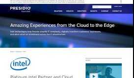 
							         Platinum Intel partner and cloud service provider | Presidio								  
							    