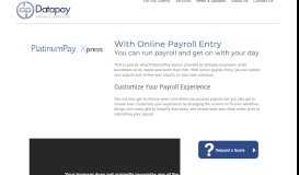 
							         PlatinumPay Xpress provided by Datapay Payroll Services								  
							    