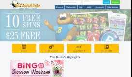
							         Play Bingo Online, win real prizes! Join now with $25 FREE								  
							    