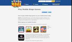 
							         Play Mobile Bingo Games - BingoMania								  
							    