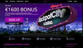 
							         Play Now at JackpotCity Online Casino and Get 1600 Bonus!								  
							    