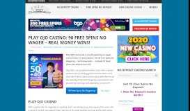 
							         Play OJO Casino: 90 Free Spins - No Wagering! - New No ...								  
							    