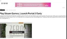 
							         Play Steam Games, Launch Portal 2 Early | WIRED								  
							    
