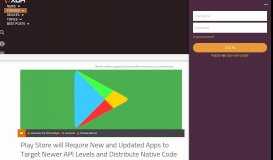 
							         Play Store will Require New and Updated Apps to Target Newer API ...								  
							    