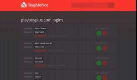 
							         playboyplus.com passwords - BugMeNot								  
							    