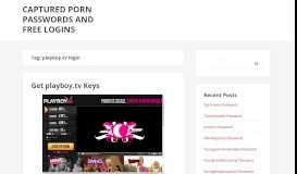 
							         playboy.tv login – Captured Porn Passwords and Free Logins								  
							    