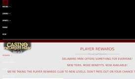 
							         Player Rewards – Delaware Park								  
							    