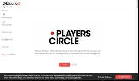 
							         Players Circle | D'Addario								  
							    