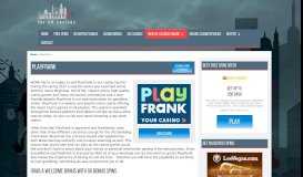 
							         PlayFrank | Free spins UK								  
							    
