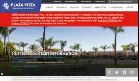 
							         Plaza Vista K-8 - Irvine Unified School District								  
							    