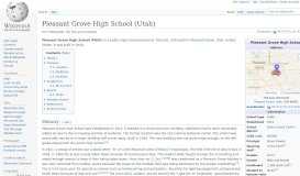 
							         Pleasant Grove High School (Utah) - Wikipedia								  
							    