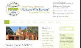 
							         Pleasant Hills Borough: The Borough of Pleasant Hills								  
							    