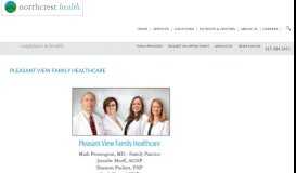 
							         Pleasant View Family Healthcare – NorthCrest Health								  
							    