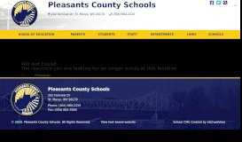 
							         Pleasants County Schools News Article								  
							    