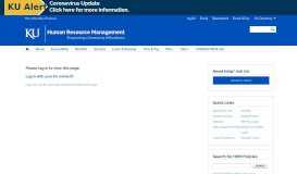 
							         Please log in | Human Resource Management - KU Human ...								  
							    