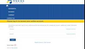 
							         Please log in to access your online account. - tecoaccount.com								  
							    