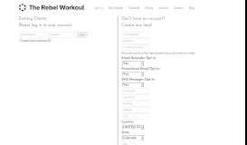 
							         Please log in to your account. - The Rebel Workout								  
							    