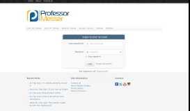 
							         Please login : Professor Messer IT Certification Training Courses								  
							    