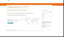 
							         Please select your location - TNT Express								  
							    