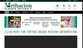 
							         Please sign-in to our Parent Portal! - Methacton School District								  
							    