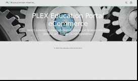 
							         Plex Education Portal ECommerce								  
							    