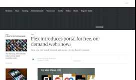 
							         Plex introduces portal for free, on-demand web shows - Engadget								  
							    