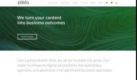 
							         plista: We turn your content into business outcomes								  
							    
