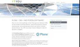 
							         Plone: CMS- und Portalsoftware — ITYOU								  
							    