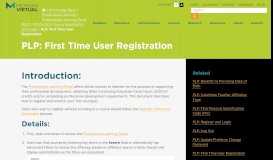 
							         PLP: First Time User Registration - Michigan Virtual								  
							    