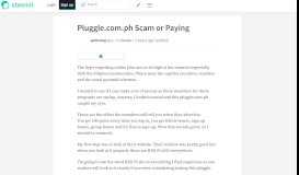 
							         Pluggle.com.ph Scam or Paying — Steemit								  
							    