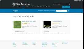 
							         Plugins categorized as property portal | WordPress.org								  
							    