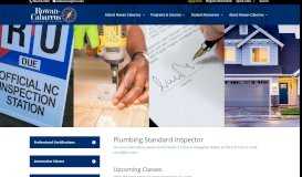 
							         Plumbing Standard Inspector | Professional Certifications								  
							    