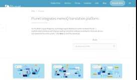
							         Plunet offers integration with Welocalize platform | Plunet								  
							    
