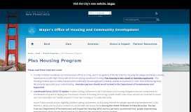 
							         Plus Housing Program | Mayor's Office of Housing and Community ...								  
							    