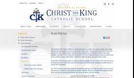 
							         Plus Portal - Christ the King Catholic School - - Daphne, AL								  
							    