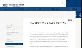 
							         PlusPortal Grade Portal | St. Catherine of Siena Catholic School | Port ...								  
							    
