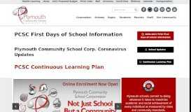 
							         Plymouth Community School Corporation								  
							    