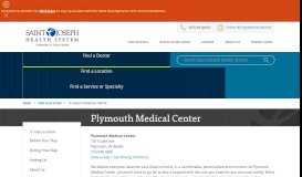 
							         Plymouth Medical Center – Hospital and ER, Saint Joseph Health ...								  
							    