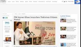 
							         PM Imran Khan launches 'Pakistan Citizen Portal' | Pakistan | thenews ...								  
							    