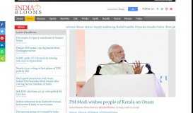 
							         PM Modi wishes people of Kerala on Onam | Indiablooms - First Portal ...								  
							    
